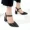 Thời trang Hàn Quốc phiên bản hè 2018 giày nữ mới kẻ sọc bằng vải khóa có đế dày với dép gót nhọn