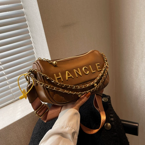 Ретро демисезонная небольшая сумка, цепь, подушка, премиум класс