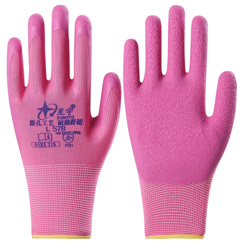 găng tay công nghiệp Xingyu L578 Hongyu L309 bảo hiểm lao động găng tay bảo hộ thoải mái chống trơn trượt chống mài mòn thoáng khí cao su non xốp nhỏ găng tay đa dụng 3m găng tay hàn 