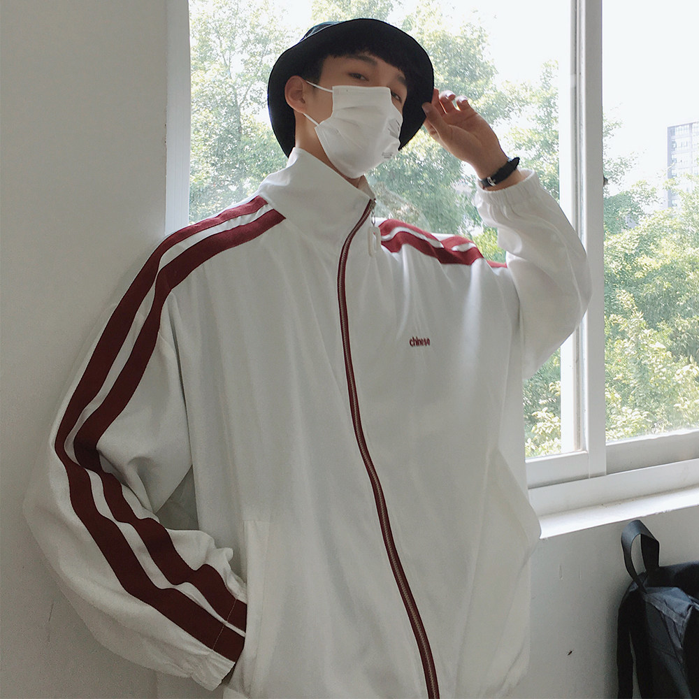 秋款夹克黑马~oversize校园风外套班服团服 lan jk715-p60