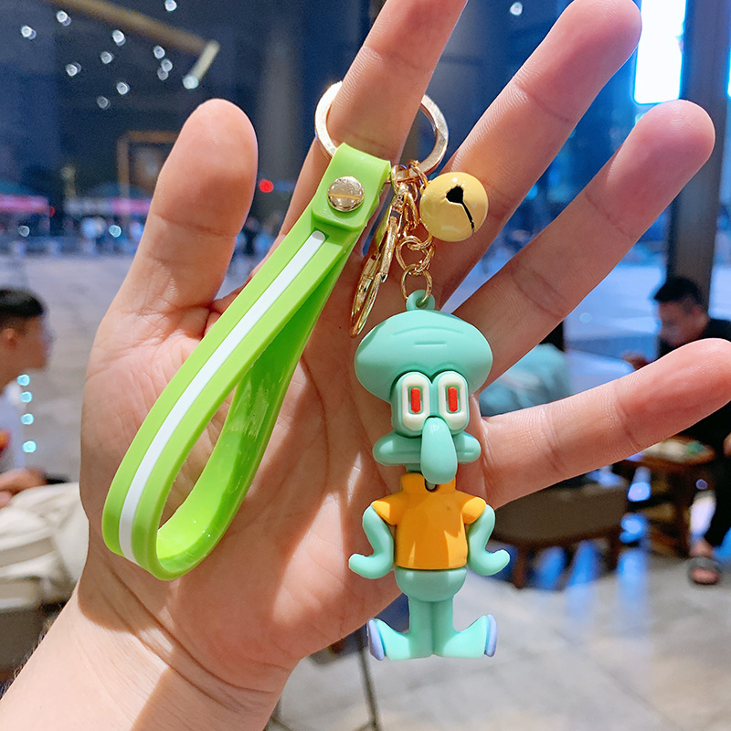 Octopus BrotherCartoon Pendant Doll Key buckle female ins Internet celebrity lovely originality the republic of korea Key chain Ring a bag Small Pendant