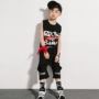 Trẻ em mới của đường phố trang phục khiêu vũ cậu bé hip hop lỏng t- shirt vest quần short trẻ em hiphop trang phục mùa hè quần áo tập nhảy