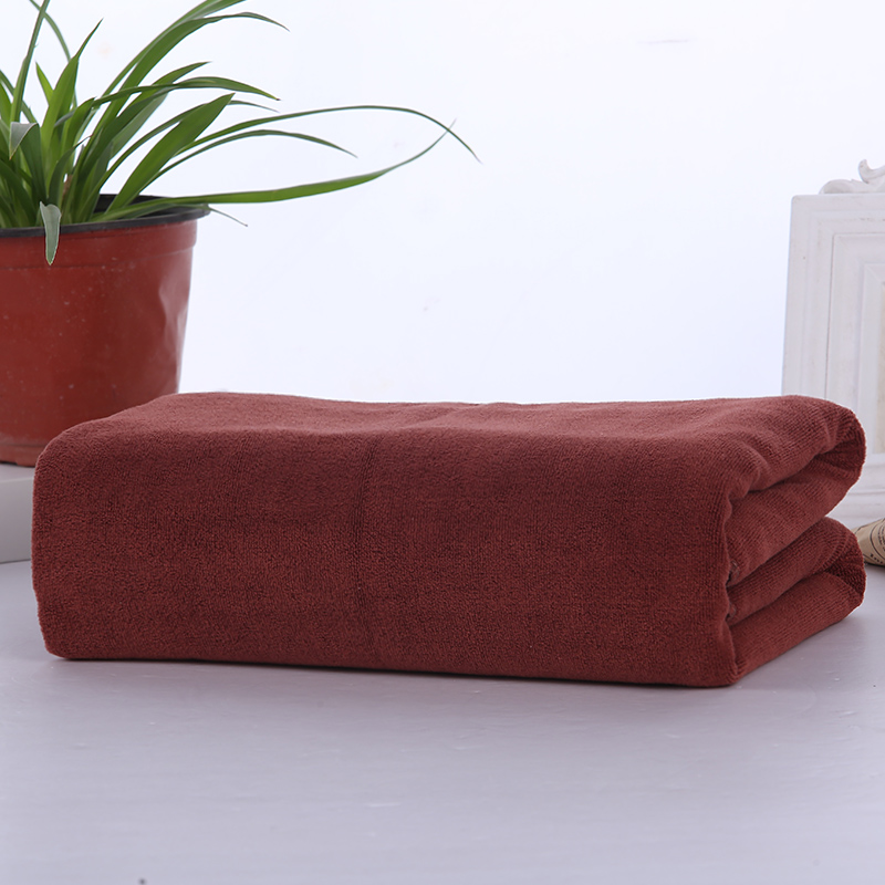 CoffeeBeauty Salon enlarge Bath towel Foot therapy shop hotel Bed towel special-purpose Sofa towel than pure cotton water uptake Quick drying No hair loss