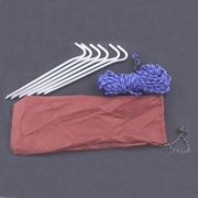 Ngoài trời tán lều phụ kiện hợp kim nhôm móng tay windproof rope tent rope lều nail set với túi bên ngoài
