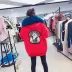 [Ưu tiên cặp đôi] TVP - áo khoác lưng đại bàng-8823 - Bông áo khoác lông vũ nữ Bông