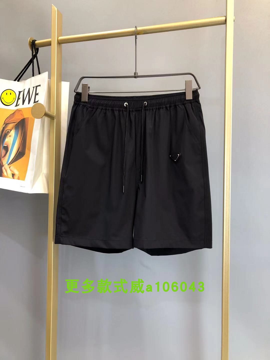 BlackLove horse  Official product Chaopai 21 summer new pattern Red label Velcro man leisure time shorts Quick drying pants Beach pants