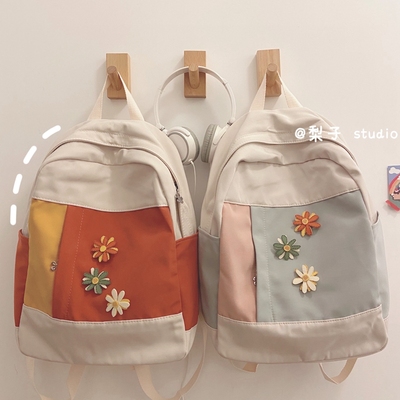 taobao agent School bag, shoulder bag, capacious brand one-shoulder bag, backpack, Korean style, simple cut, for secondary school