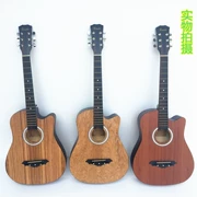 Chính hãng 38 inch guitar acoustic cho người mới bắt đầu học guitar giới thiệu thực hành guitar jita guitar để gửi Hao Li nhạc cụ - Nhạc cụ phương Tây