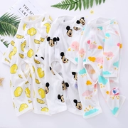 Bé onesies mùa hè siêu mỏng dài tay sợi tre trẻ sơ sinh trẻ em điều hòa không khí dịch vụ 0-3 tháng quần áo trẻ em 6