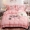 Phong cách Hàn Quốc đơn giản công chúa gió in giường bốn bộ bé gái trái tim màu cotton rắn tất cả chăn bao gồm 1.8 váy ngủ - Váy Petti 	chân váy giường