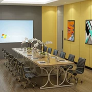 Bàn hội nghị bàn dài đơn giản nội thất văn phòng hiện đại bàn dài bàn hội nghị bàn ghế đào tạo bàn thảo luận kết hợp bàn ghế - Nội thất văn phòng