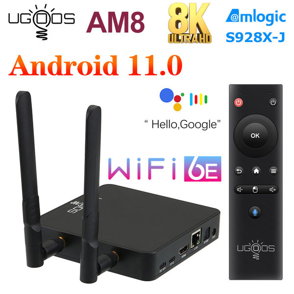 Ugoos am8 jingchen s928x-j amdroid11 ​​wifi6 8g/6 4г  Network player