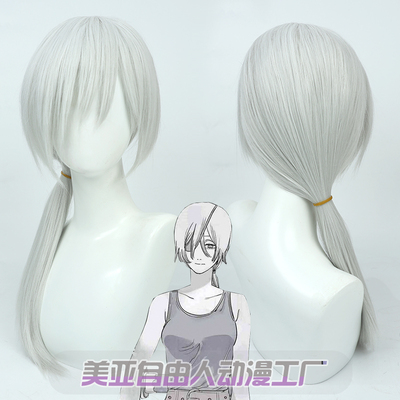 taobao agent [Freeman] Chainsaw Human Guangxi COS wig segee Silver Gray Free Pruning Silicon Plaza Simulation Scalp