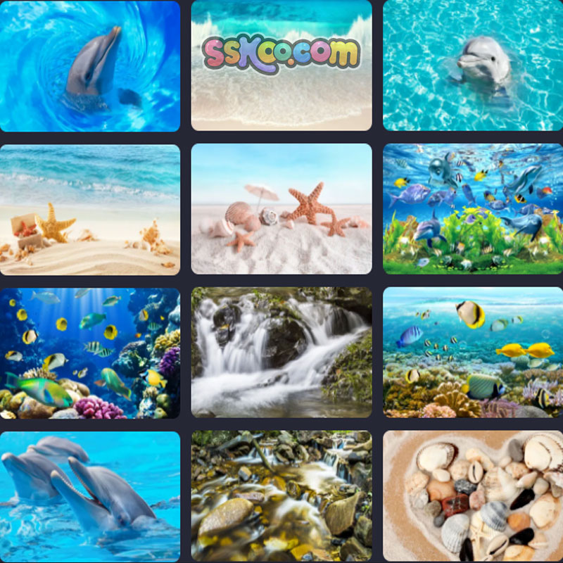 海洋地台地贴原图高清JPG摄影照片4K壁纸背景图片插图设计素材
