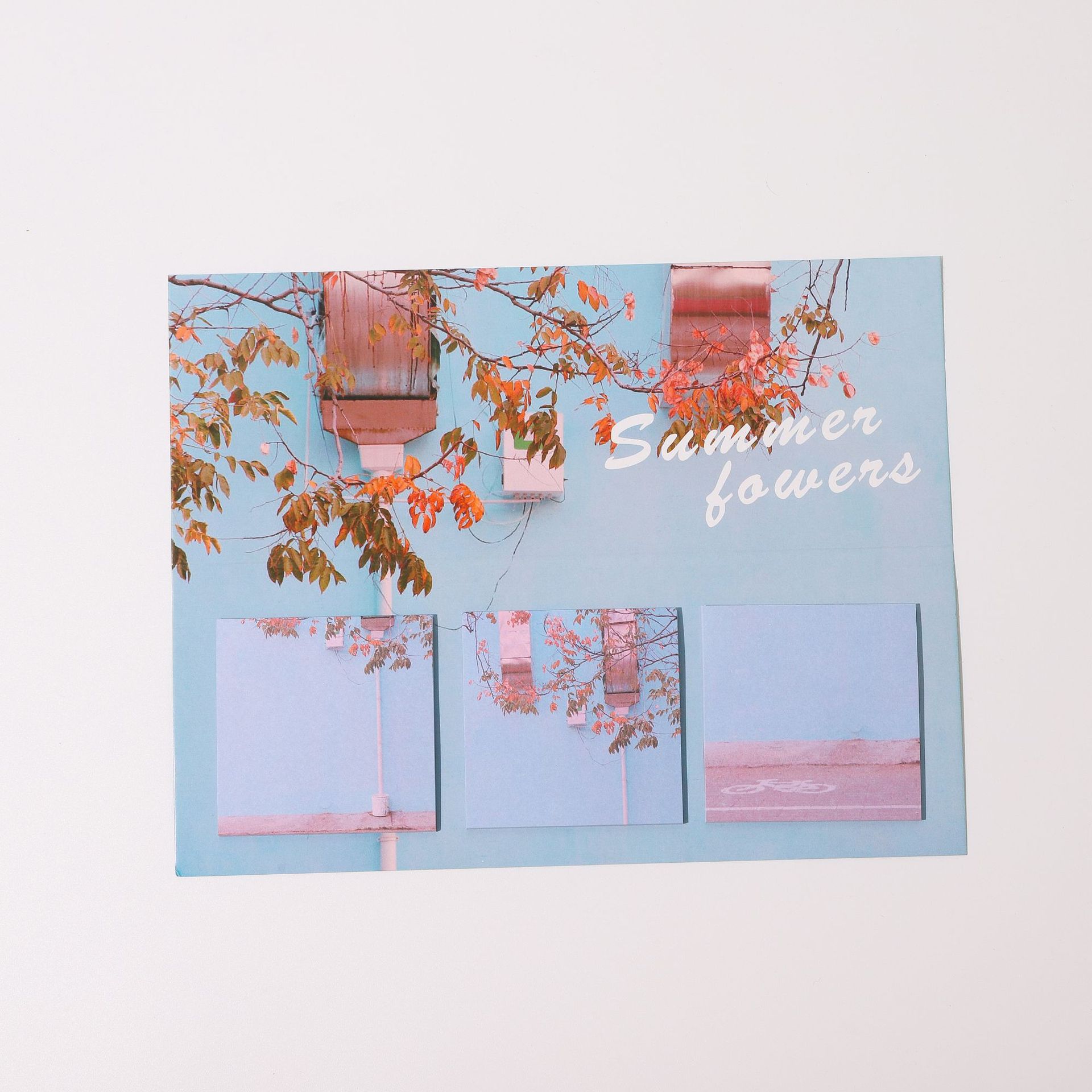 Life Is Like Summer Flowersins scenery sticky note the republic of korea originality N times paste student Hand account diy decorate source material Leaving a message. Notes Note Paper