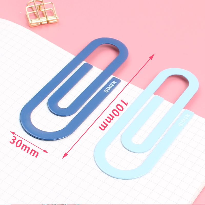 Large Dark Light Bluemulti-function originality paper clip colour Binding needle box-packed Large paper clip Stationery Pin to work in an office Paper clip