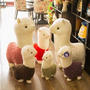 Động vật chính hãng alpaca cỏ bùn ngựa đồ chơi sang trọng búp bê cừu lớn búp bê búp bê sinh nhật món quà cô gái - Đồ chơi mềm