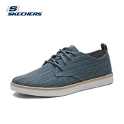 Skechers Skechers Thời trang nam Canvas Giày thông thường Giày nam thấp Giày nam thoải mái nhẹ 68524