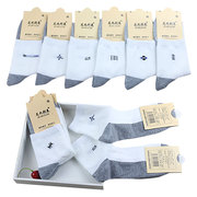 10 cặp của nam giới mùa hè lưới mỏng cotton thoáng khí trong vớ trắng xám dưới vớ thể thao nam vớ