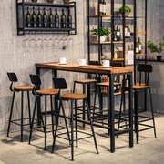 Đồ ăn nhanh cafe nội thất quán trà bàn ghế trong nhà kết hợp không gian ghế cá tính sắt rèn bàn cà phê - Giải trí / Bar / KTV