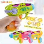 1-2-3 tuổi trẻ nhỏ chiếu súng điện âm thanh và cậu bé câu đố kháng rơi đồ chơi trẻ em súng đồ chơi trẻ em