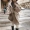2018 mùa thu và mùa đông mới trùm đầu len áo khoác nữ sinh viên Hàn Quốc cao đẳng gió sừng dài khóa áo len ao khoac nu