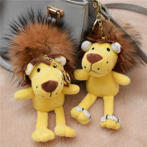 Плюшевая игрушка, мультяшная милая подвеска, брелок, Южная Корея, лев