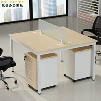 Trùng Khánh nội thất văn phòng hiện đại tối giản làm việc màn hình trạm phân vùng bàn nhân viên bàn ghế kết hợp bốn người - Nội thất văn phòng ghế lưới văn phòng