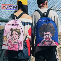 Ins vụ nổ trường bag 2018 mùa hè Hàn Quốc phiên bản của ulzzang vui vai túi học sinh trung học cá tính hip hop ba lô triều balo du lịch nữ