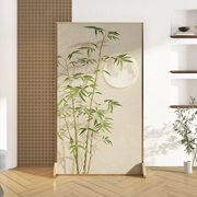 Màn hình tùy chỉnh 
            phân vùng phòng khách đơn giản hiện đại phong cách Trung Quốc lối vào hiên chặn ánh sáng hợp kim nhôm sang trọng màn hình ghế tre trang trí vách di dộng