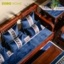Mới của Trung Quốc sofa đệm đệm cổ điển gỗ gụ ghế đệm gỗ rắn nắp ghế chủ tịch cung điện vòng đệm tùy biến thảm trải ghế gỗ mùa đông