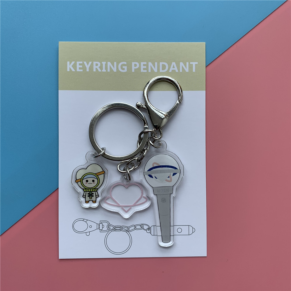 WJSNbulletproof WJSNASTROSF9LOONA Emergency light periphery Key buckle Universe girl Pendant