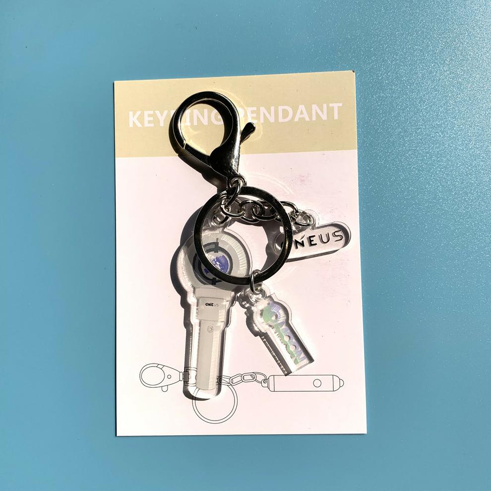 ONEUSAwn X Acrylic Key buckle ONEUS Emergency light Pendant TWICE personality Key ring ornaments periphery