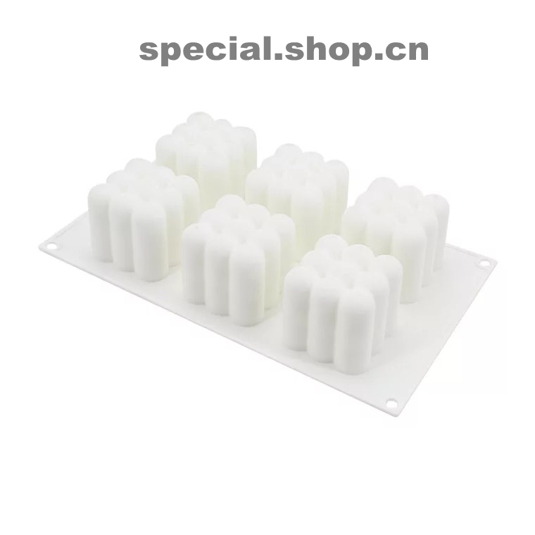 6 Continuous Dienew pattern Little ball modelling white silica gel mould candle make white silica gel mould Continuous mode mould