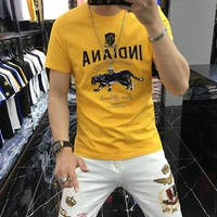 Желтая модель леопарда с блестками Y001