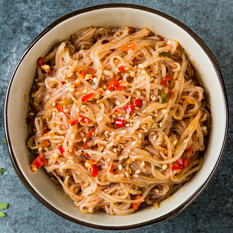 魔芋面粉丝结0热量代餐低卡饱腹蒟蒻面6袋