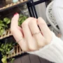Nhẫn kim cương Row Nhật Bản và Hàn Quốc Nhẫn đuôi 18k sinh viên thủy triều ngón trỏ nhẫn nữ bầu không khí ngón tay nhỏ xu hướng thời trang trang sức nhẫn hột xoàn