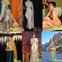 22 Новая Традиционная одежда Таиланда Женская наборы Dai Paqua Water Torching Festival Festival Cambogdian Myanmar Photo Studio аренда одежды