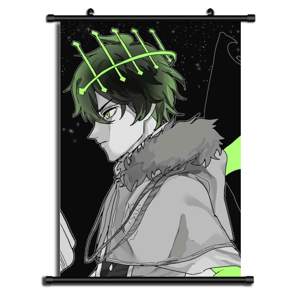 12927Animation surrounding customized black Clover poster mural dormitory bedroom Scroll black clover Hang a picture