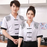 Высококачественный летний шеф-повар рабочая одежда с короткими рукавами мужская дышащая ресторан