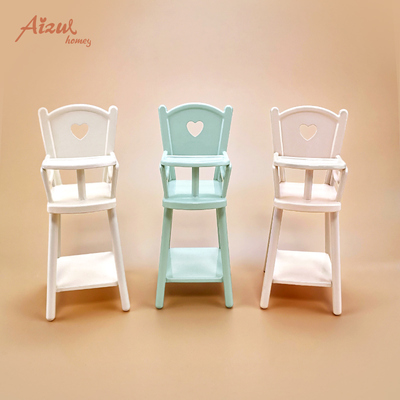 taobao agent Aizulhomey baby dining chair high -footed seat 12 points doll doll restaurant furniture children pass domestic toys
