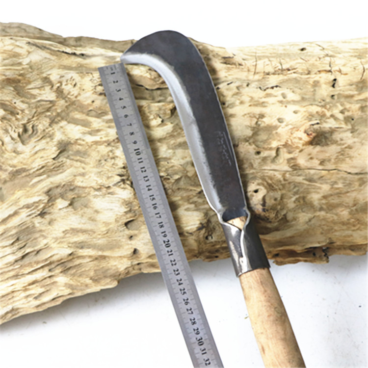 Yangjiang Hand forged spring steel sickle Outdoor agricultural machete Bamboo knife Tree knife Hook knife Pruning knife Open knife