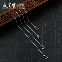 Длинные серьги, застежка, серебро 925 пробы, в корейском стиле