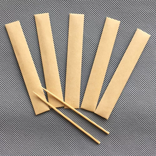 Бесплатная доставка 8 см одноразовой одноразовой однополосной зубочистки из кожа кожаная упаковка зубочистка бесплатная доставка может быть сделана в качестве логотипа