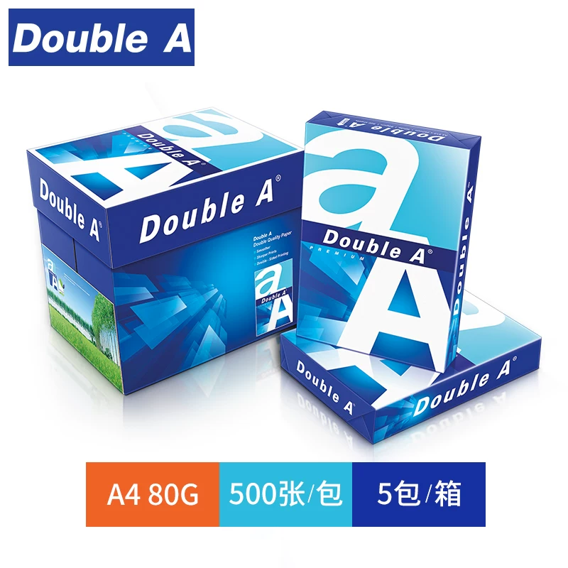 Бумага для печати A4 Doublea Dabei 70 г/м² 80 г/м² 5 упаковок по 500 штук в пакете 500 A4 двойной A печати