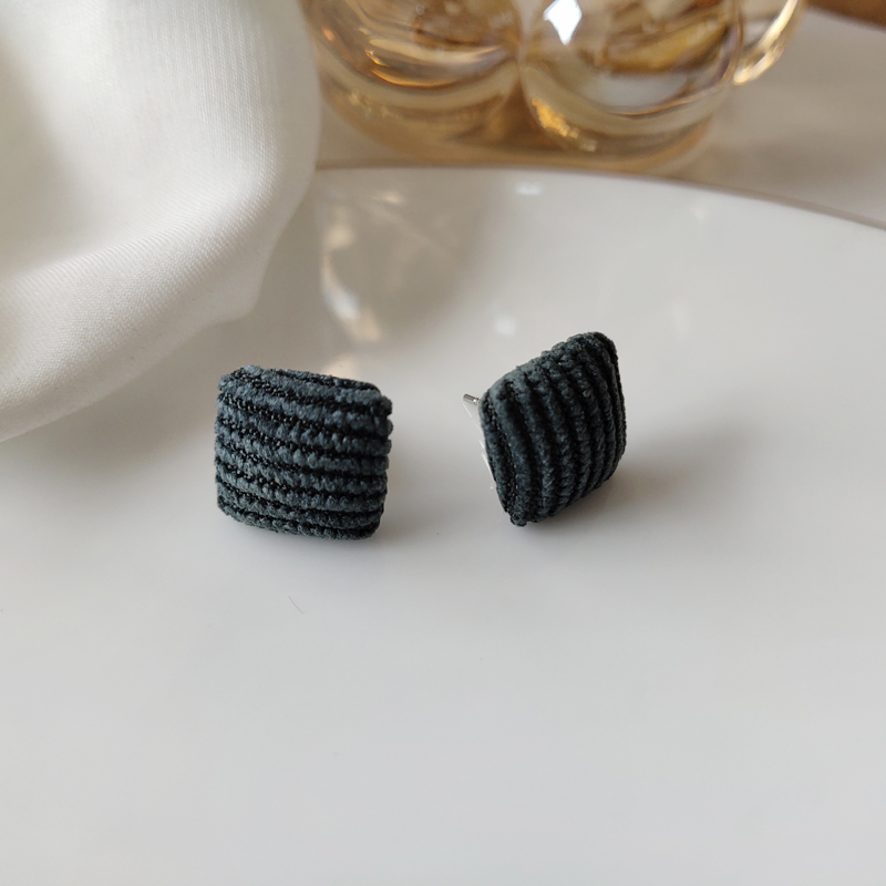 Emerald GreenSpecial Offer feedback temperament Spring and summer new pattern love Pearl Earrings Sweet Versatile Earrings Collection girl Ear Studs Ear clip