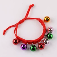 Браслет из красной нити, колокольчик, 14mm