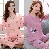 Bộ đồ ngủ nữ tay dài phiên bản Hàn Quốc ngọt ngào 2022 mùa xuân và mùa hè mới cotton nguyên chất có thể mặc bên ngoài bộ đồ ở nhà dễ thương Giống cái