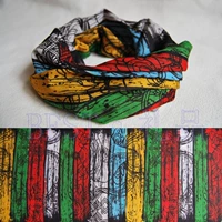 Рок -панк -металлическая группа череп на открытом воздухе музыкальный фестиваль пластинки плавное волшебное головокружение лица шарф цветной бар