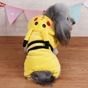 Pikachu biến đổi quần áo mùa xuân quần áo chó Teddy gấu nhỏ chó con chó con quần áo thú cưng bốn chân thẻ thủy triều - Quần áo & phụ kiện thú cưng
